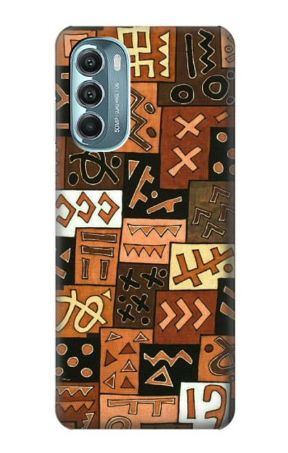 W3460 Mali Art Pattern Hard Case and Leather Flip Case For Motorola Moto G Stylus 5G (2022)