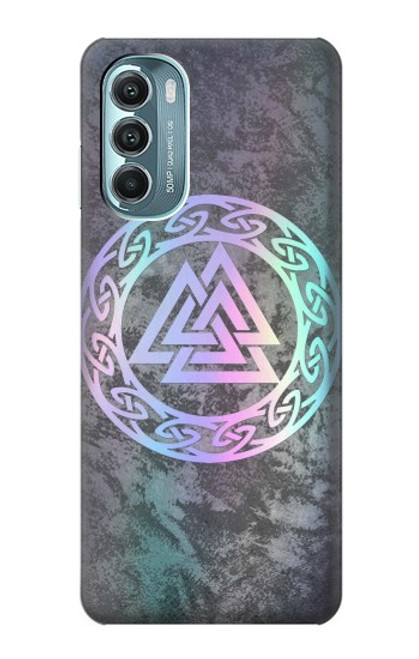 W3833 Valknut Odin Wotans Knot Hrungnir Heart Hard Case and Leather Flip Case For Motorola Moto G Stylus 5G (2022)