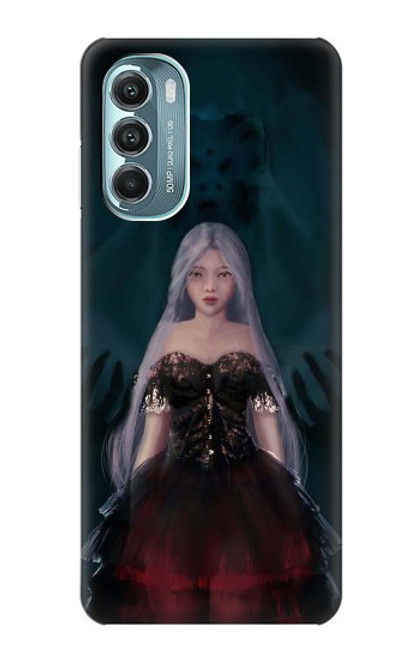 W3847 Lilith Devil Bride Gothic Girl Skull Grim Reaper Hard Case and Leather Flip Case For Motorola Moto G Stylus 5G (2022)