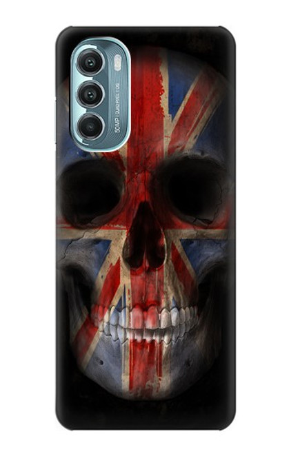 W3848 United Kingdom Flag Skull Hard Case and Leather Flip Case For Motorola Moto G Stylus 5G (2022)