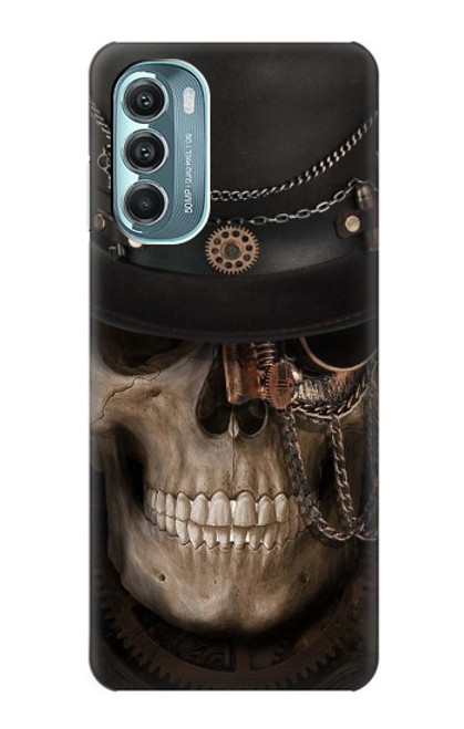 W3852 Steampunk Skull Hard Case and Leather Flip Case For Motorola Moto G Stylus 5G (2022)