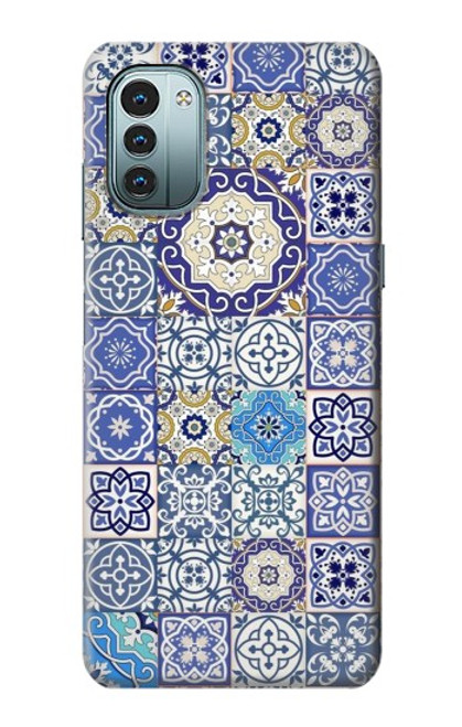 W3537 Moroccan Mosaic Pattern Hard Case and Leather Flip Case For Nokia G11, G21