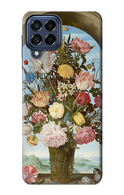 W3749 Vase of Flowers Hard Case and Leather Flip Case For Samsung Galaxy M53