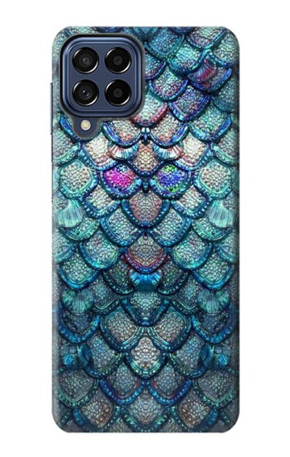 W3809 Mermaid Fish Scale Hard Case and Leather Flip Case For Samsung Galaxy M53