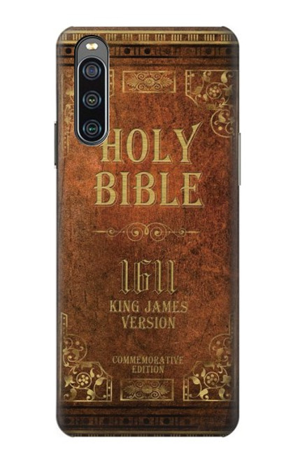 W2890 Holy Bible 1611 King James Version Hard Case and Leather Flip Case For Sony Xperia 10 IV
