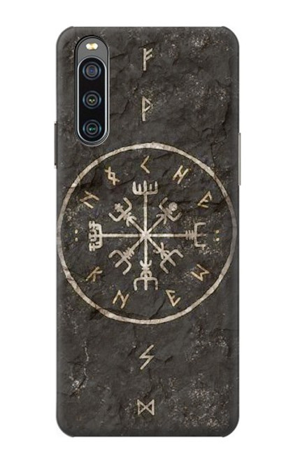 W3413 Norse Ancient Viking Symbol Hard Case and Leather Flip Case For Sony Xperia 10 IV