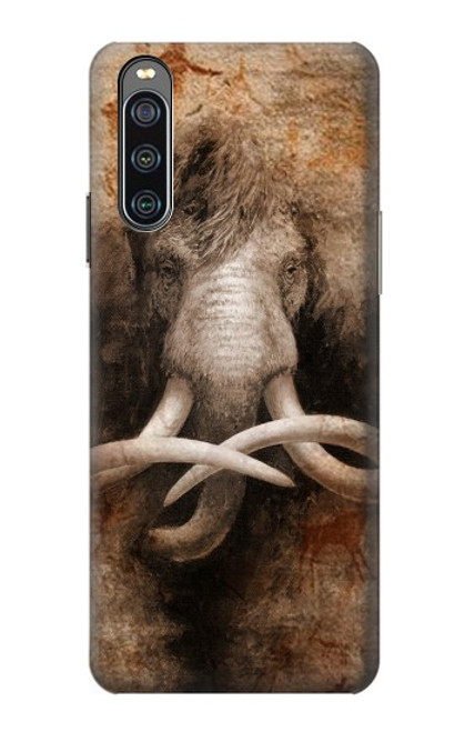 W3427 Mammoth Ancient Cave Art Hard Case and Leather Flip Case For Sony Xperia 10 IV