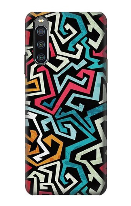 W3712 Pop Art Pattern Hard Case and Leather Flip Case For Sony Xperia 10 IV