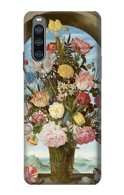 W3749 Vase of Flowers Hard Case and Leather Flip Case For Sony Xperia 10 IV
