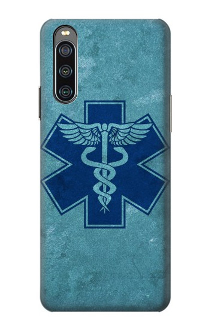 W3824 Caduceus Medical Symbol Hard Case and Leather Flip Case For Sony Xperia 10 IV