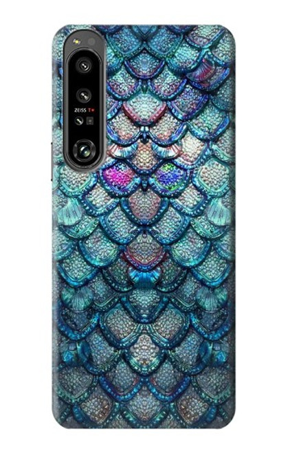 W3809 Mermaid Fish Scale Hard Case and Leather Flip Case For Sony Xperia 1 IV