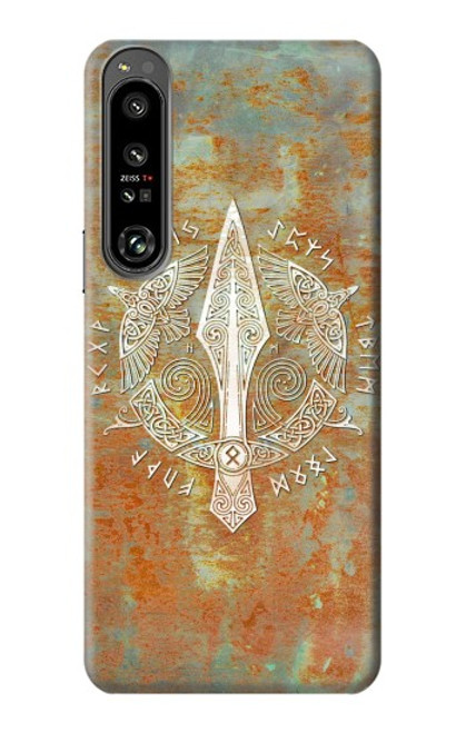 W3827 Gungnir Spear of Odin Norse Viking Symbol Hard Case and Leather Flip Case For Sony Xperia 1 IV