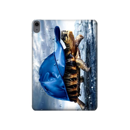 W0084 Turtle in the Rain Tablet Hard Case For iPad Air (2022,2020, 4th, 5th), iPad Pro 11 (2022, 6th)