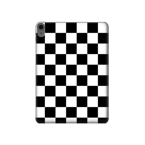 W1611 Black and White Check Chess Board Tablet Hard Case For iPad Air (2022, 2020), Air 11 (2024), Pro 11 (2022)