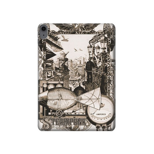 W1681 Steampunk Drawing Tablet Hard Case For iPad Air (2022,2020, 4th, 5th), iPad Pro 11 (2022, 6th)