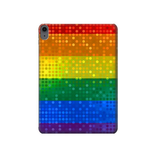 W2683 Rainbow LGBT Pride Flag Tablet Hard Case For iPad Air (2022,2020, 4th, 5th), iPad Pro 11 (2022, 6th)