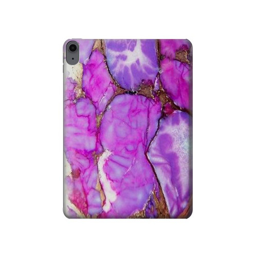 W2907 Purple Turquoise Stone Tablet Hard Case For iPad Air (2022, 2020), Air 11 (2024), Pro 11 (2022)