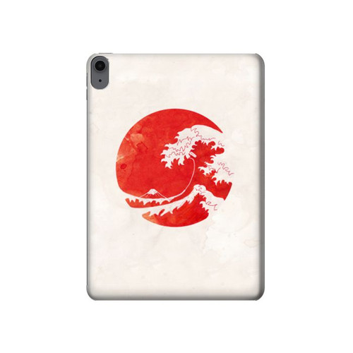 W3237 Waves Japan Flag Tablet Hard Case For iPad Air (2022, 2020), Air 11 (2024), Pro 11 (2022)