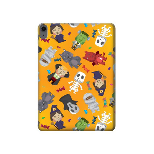 W3275 Cute Halloween Cartoon Pattern Tablet Hard Case For iPad Air (2022, 2020), Air 11 (2024), Pro 11 (2022)