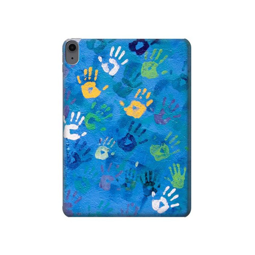 W3403 Hand Print Tablet Hard Case For iPad Air (2022,2020, 4th, 5th), iPad Pro 11 (2022, 6th)