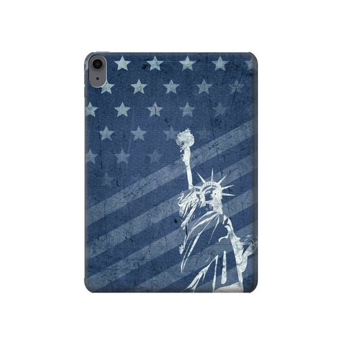 W3450 US Flag Liberty Statue Tablet Hard Case For iPad Air (2022, 2020), Air 11 (2024), Pro 11 (2022)