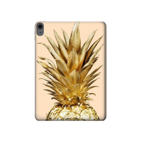 W3490 Gold Pineapple Tablet Hard Case For iPad Air (2022,2020, 4th, 5th), iPad Pro 11 (2022, 6th)