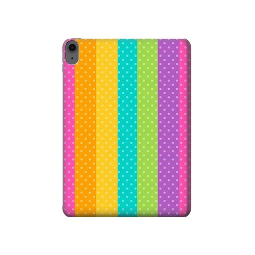 W3678 Colorful Rainbow Vertical Tablet Hard Case For iPad Air (2022,2020, 4th, 5th), iPad Pro 11 (2022, 6th)