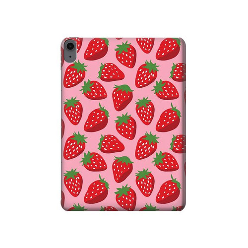 W3719 Strawberry Pattern Tablet Hard Case For iPad Air (2022, 2020), Air 11 (2024), Pro 11 (2022)