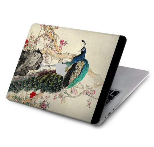 W2086 Peacock Painting Hard Case Cover For MacBook Air 13″ (2022,2024) - A2681, A3113