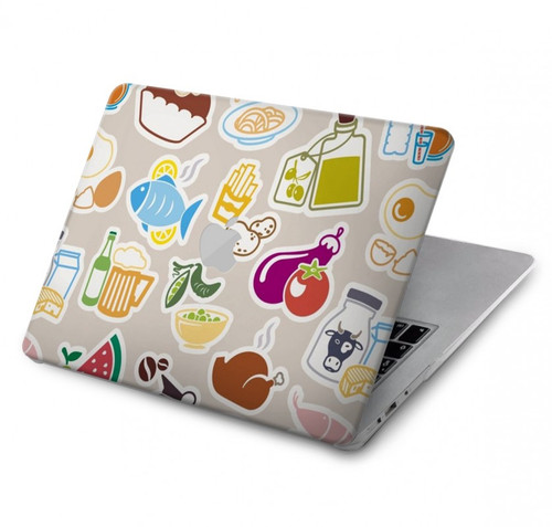 W2321 Food and Drink Seamless Hard Case Cover For MacBook Air 13″ (2022,2024) - A2681, A3113