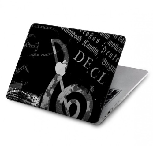 W3197 Music Cassette Note Hard Case Cover For MacBook Air 13″ (2022,2024) - A2681, A3113