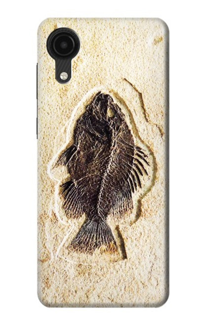 W2562 Fossil Fish Hard Case and Leather Flip Case For Samsung Galaxy A03 Core