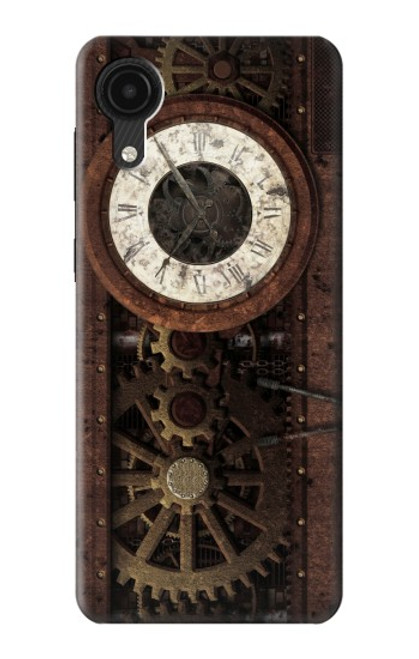 W3221 Steampunk Clock Gears Hard Case and Leather Flip Case For Samsung Galaxy A03 Core