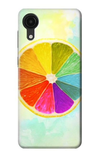 W3493 Colorful Lemon Hard Case and Leather Flip Case For Samsung Galaxy A03 Core