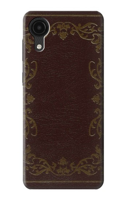 W3553 Vintage Book Cover Hard Case and Leather Flip Case For Samsung Galaxy A03 Core