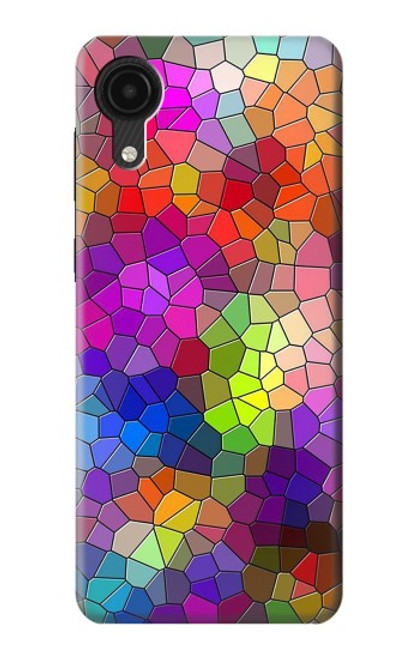 W3677 Colorful Brick Mosaics Hard Case and Leather Flip Case For Samsung Galaxy A03 Core