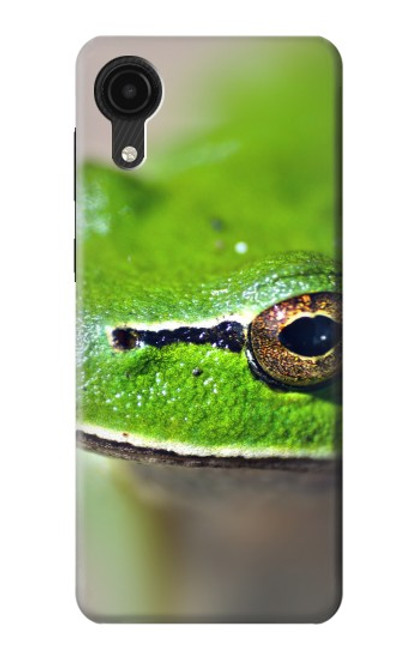 W3845 Green frog Hard Case and Leather Flip Case For Samsung Galaxy A03 Core