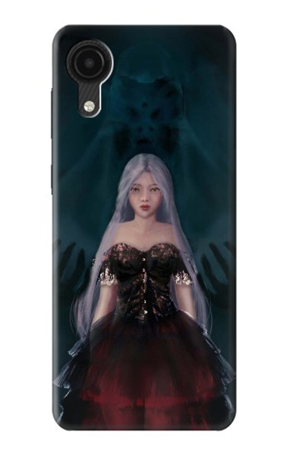 W3847 Lilith Devil Bride Gothic Girl Skull Grim Reaper Hard Case and Leather Flip Case For Samsung Galaxy A03 Core