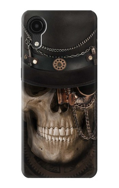 W3852 Steampunk Skull Hard Case and Leather Flip Case For Samsung Galaxy A03 Core