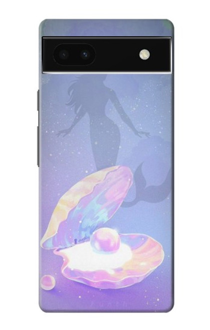 W3823 Beauty Pearl Mermaid Hard Case and Leather Flip Case For Google Pixel 6a