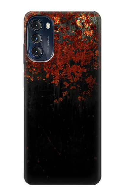 W3071 Rusted Metal Texture Graphic Hard Case and Leather Flip Case For Motorola Moto G (2022)