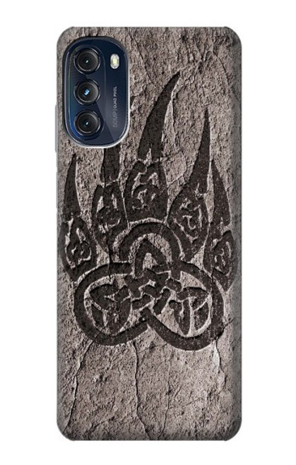 W3832 Viking Norse Bear Paw Berserkers Rock Hard Case and Leather Flip Case For Motorola Moto G (2022)