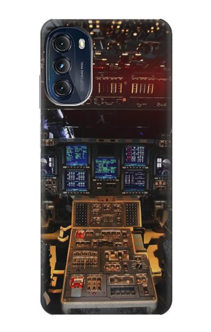 W3836 Airplane Cockpit Hard Case and Leather Flip Case For Motorola Moto G (2022)