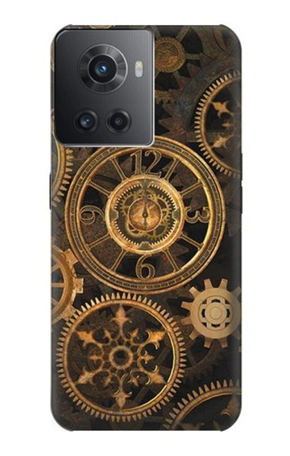 W3442 Clock Gear Hard Case and Leather Flip Case For OnePlus Ace