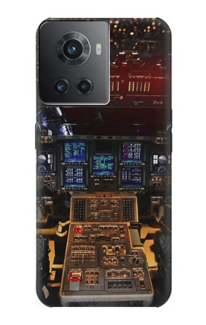W3836 Airplane Cockpit Hard Case and Leather Flip Case For OnePlus Ace