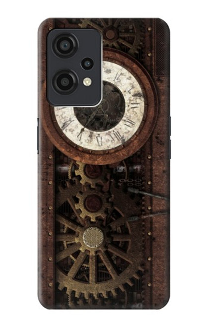 W3221 Steampunk Clock Gears Hard Case and Leather Flip Case For OnePlus Nord CE 2 Lite 5G