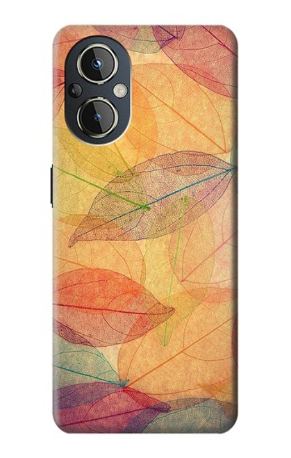 W3686 Fall Season Leaf Autumn Hard Case and Leather Flip Case For OnePlus Nord N20 5G