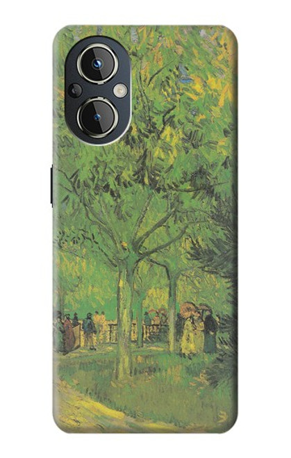 W3748 Van Gogh A Lane in a Public Garden Hard Case and Leather Flip Case For OnePlus Nord N20 5G