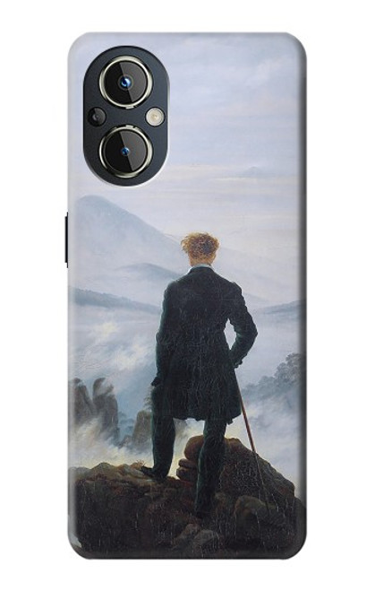 W3789 Wanderer above the Sea of Fog Hard Case and Leather Flip Case For OnePlus Nord N20 5G