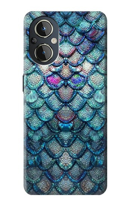W3809 Mermaid Fish Scale Hard Case and Leather Flip Case For OnePlus Nord N20 5G